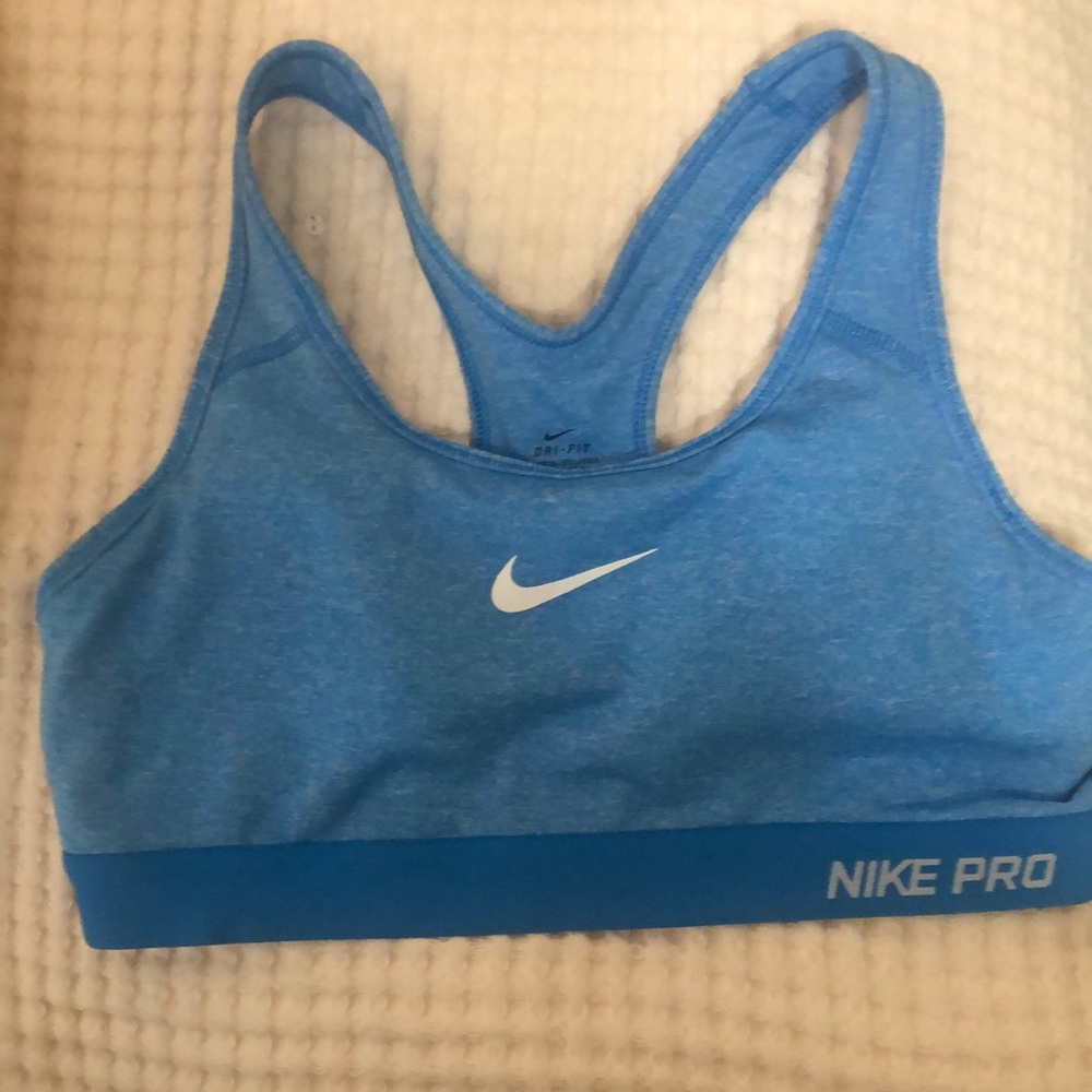 Medium blue Nike Pro Sports Bra with Padding